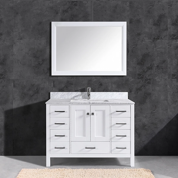 Hot Selling Solid Wood Modern Bathroom Vanity Cabinet T9199-48W