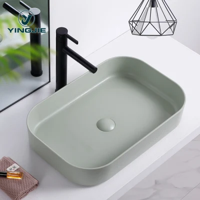 Nuevo diseño de encimeras de baño lavabo de resina de melamina lavabo de baño en diferentes colores